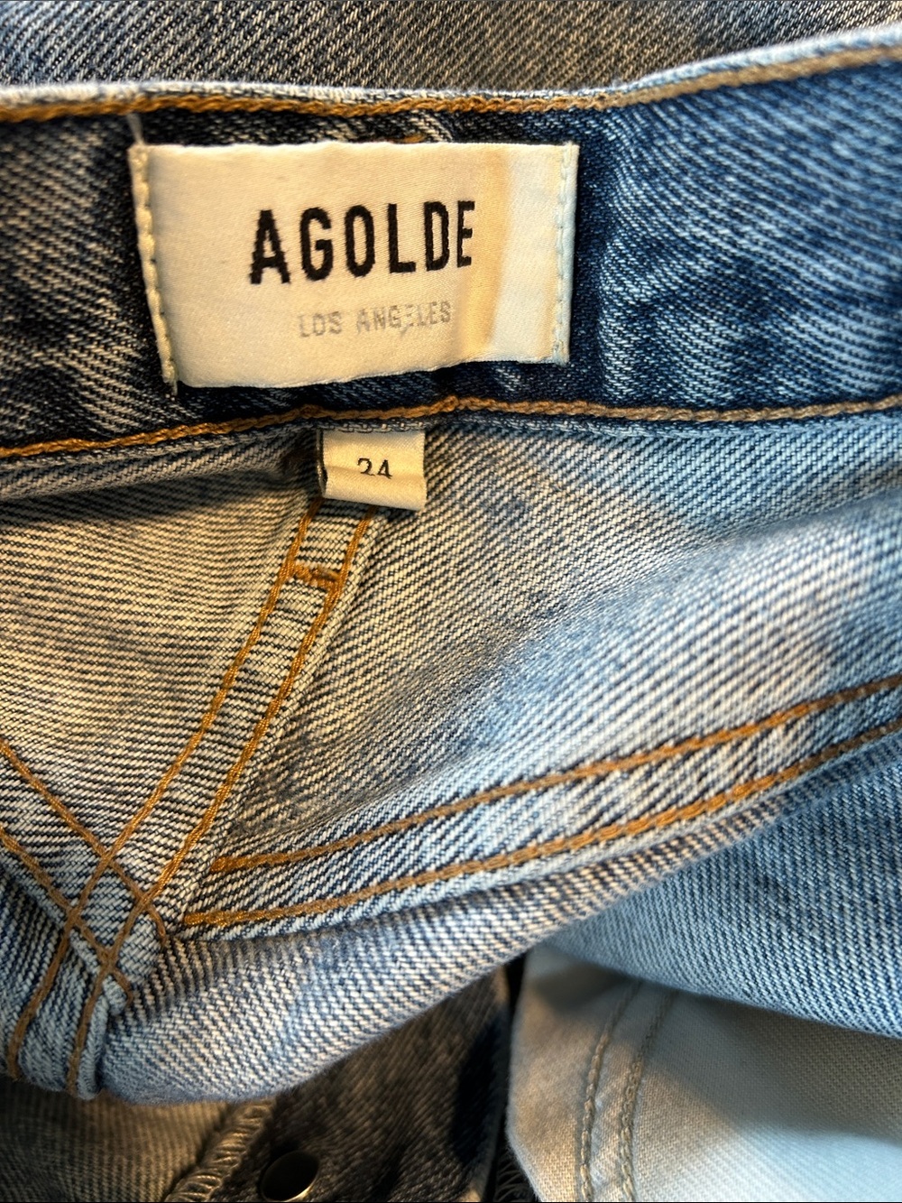 Agolde Riley Straight Jeans Size 24 - Picture 12 of 13